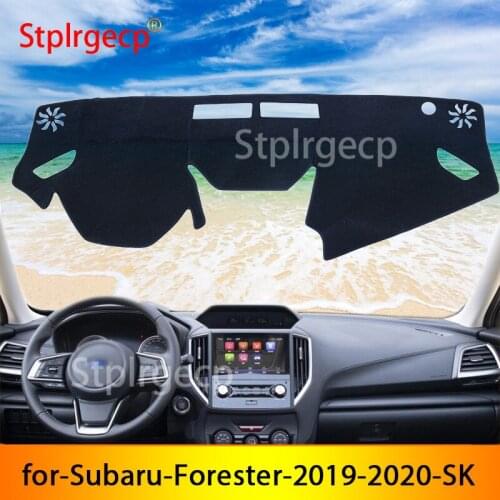 For Subaru Forester 2019 2020 SK Anti Slip Mat Dashboard Cover Pad Sunshade Dashmat Car Accessories Styling Covers Dash Mat Pad