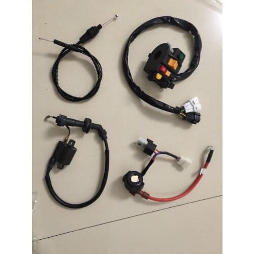 Start cable/throttle/ IGNITION COIL /adapter cables/left handle bar switch/start relay suit for HS700ATV/rodeo 700