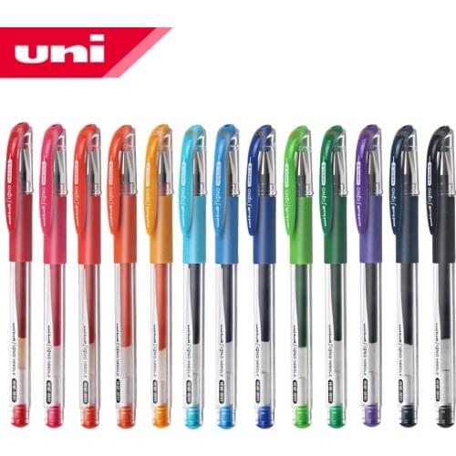 10Pcs Japan UNI 0.38mm Ball-shaped Color Gel Pen UM-151 Water-based 20 Colors Optional Double-bead Pen Writing Smooth