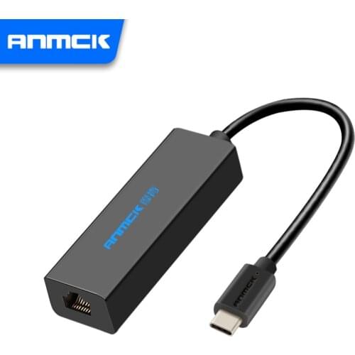 Anmck USB 2.0 Ethernet Networking Adapter to RJ45 Lan For Laptops Macbook Pro/Air USB C External Ethernet Network Card