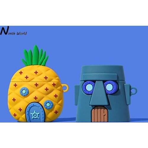 Cute Pineapple House Earphone Cases For AirPods 1 2 3 Funny Design Silicone Headphones Cover For Apple Air Pods Pro Funda Capa