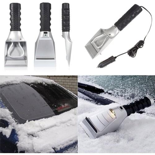12V Auto Electric Heated Snow Shovel Scraper Windshield Ice Scraper Heated Snow Shovel Scraper Remove Electric Auto Car Lighter