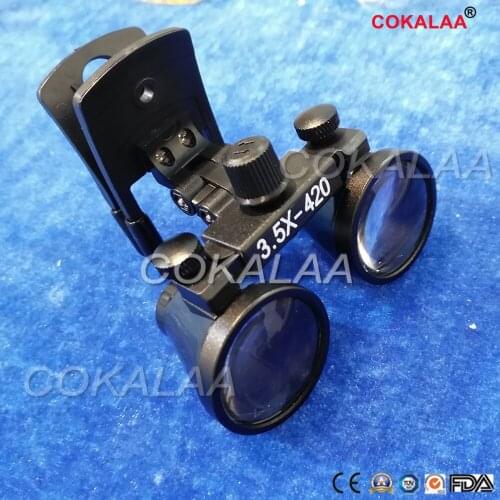 Dental Clip Loupes for Medical Galileo Magnifier with Surgical Magnifying Glasses compatible all kinds of glasses