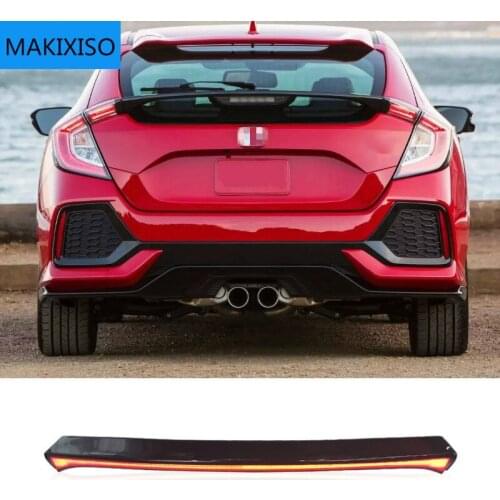 LED Rear Bumper Fog Lamp Brake Light Dynamic Turn Signal Reflector For Honda Civic Type R 2021 Multi-function