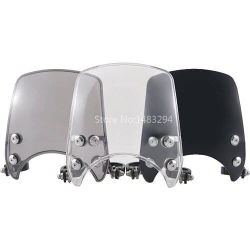 Windshield Motorcycle Compact Sport Wind Deflector Screen Accessories For Harley Sportster XL 883 1200 Models 2004-2020