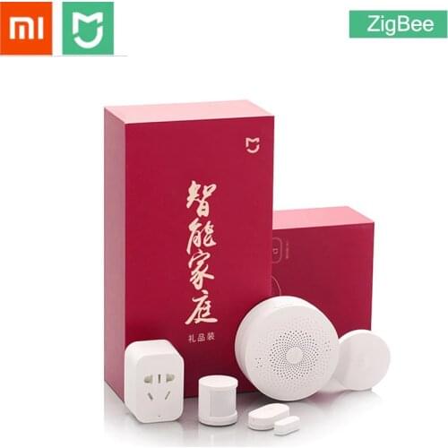 Xiaomi MIJIA 5 in 1 Smart Home Kit Multi-function gateway ZigBee Socket Hub Human Body Window Door Sensor Wireless Switch Mini