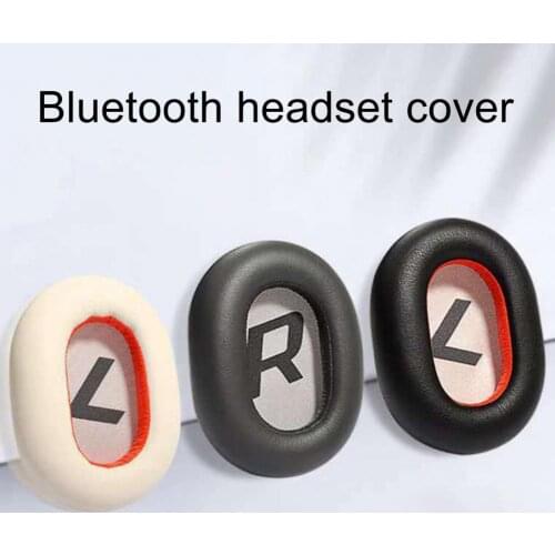1 Pair High Elasticity Soft Faux Leather Ear Pads Earcaps Headset Earmuffs Protective Cushion for Plantronics Second Generation