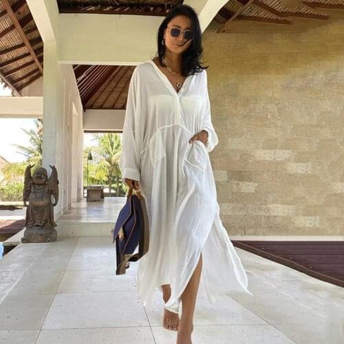 Womens Swimsuits Pareo Beach Dress Tunic Saida De Praia Feminino 2021 Swimwear Sun Swimming Suit Vestido Bathing Cover Up
