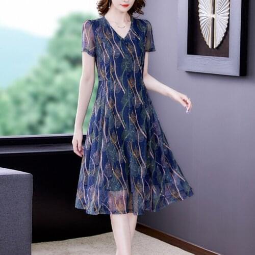 2021 Casual Print 5XL Plus Size Sundress Bodycon Elegant Women Party Vestido Summer Boho Vintage Floral Chiffon Beach Midi Dress