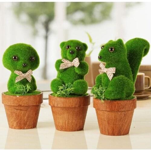 1PC simulation model creative animal Home Furnishing ornaments office desktop adorable gift resin craft JL 0986