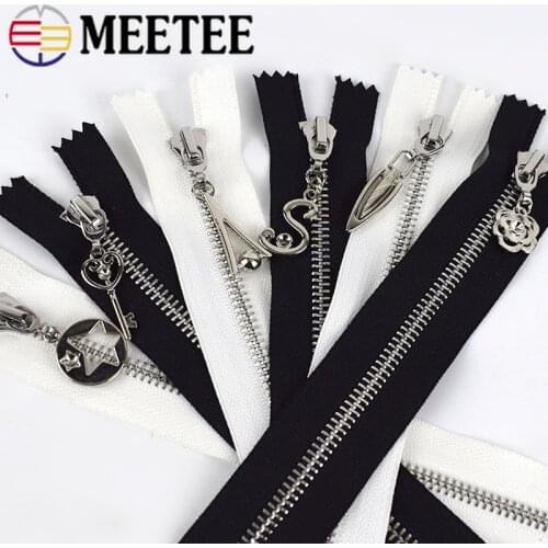10/20pcs 20cm 3# 5# Metal Close-End Zipper DIY Bag Purse Garment Sewing Tailor Accessory Black Zipper Jackets Zipper ZA409