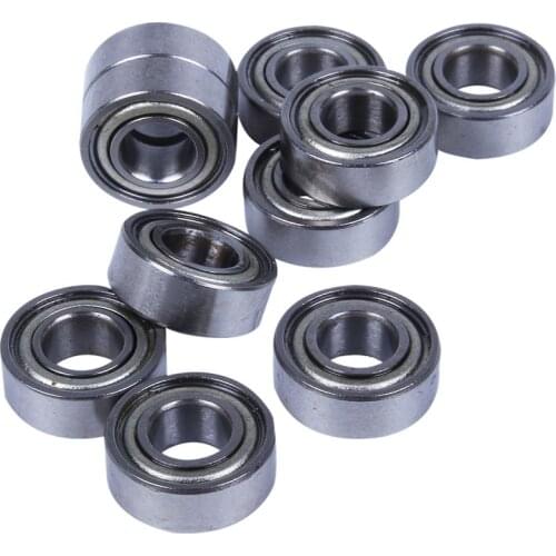 10pcs Miniature Sealed Metal Shielded Metric Radial Ball Bearing Model: MR115 ZZ 5x11x 4MM