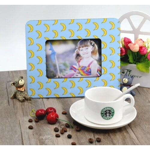 100 pcs/lot sublimation blank DIY Wooden photo frame for pictures MDF OEM frame photo gift painting print decorative