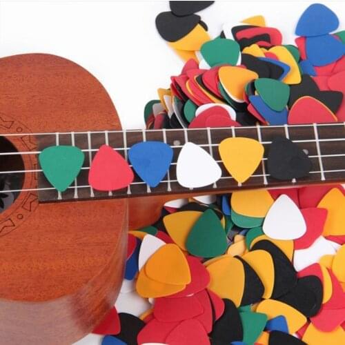 100 pcs Guitar Picks Acoustic Folk Electric Guitar Bass Plectrum Mediator Guitar Accessories Thickness