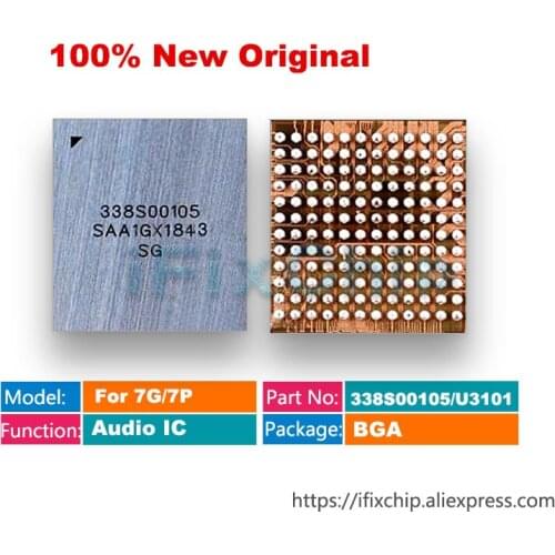 BestChip 5pcs/lot 100% Original new 338S00105 Big large Audio IC for iPhone 7 7P 7 Plus ring IC chip