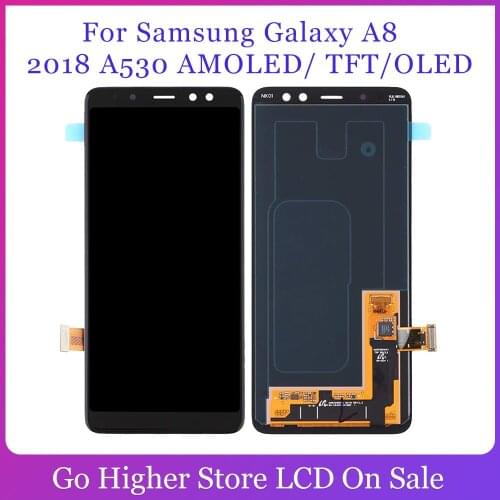 Super AMOLED LCD For SAMSUNG GALAXY A8 2018 A530 LCD Display Touch Screen Digitizer Assembly For samsung A8 2018 A530F A530DS