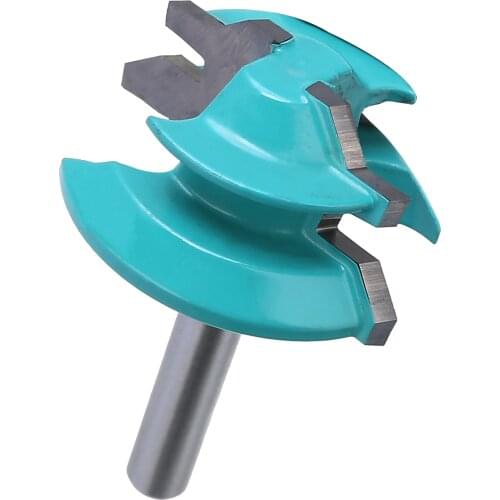 1Pc 45 Degree Lock Miter Router Bit 6.35mm 1/4" Shank Woodworking Tenon Milling Cutter Tools Drilling Mill Cutter For Wood