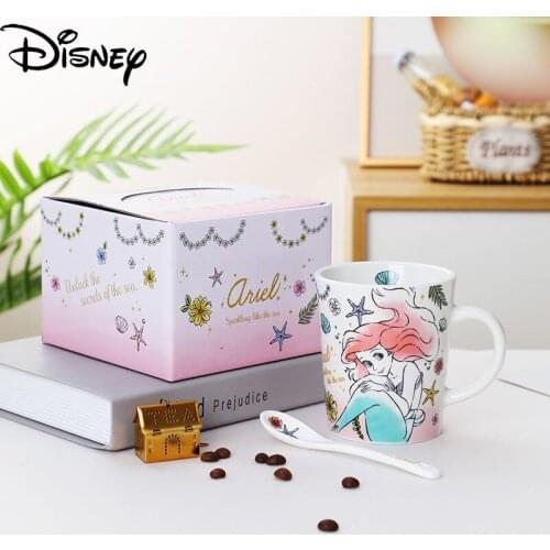 Disney Breakfast Cup Collection Cup Ceramic Material Cartoon Printing Mug Simple Large-capacity Coffee Cup