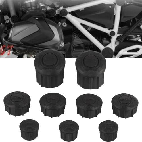 9PCS Frame Hole Cover Caps Plug Decor For BMW R 1200GS R1200GS LC Adventure ADV 2014 2015 2016 2017 2018 R1250GS 2019 Frame Cap