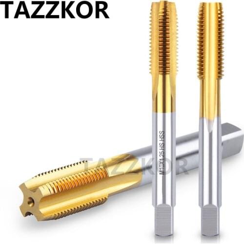 Screw Taps Standard Tooth Straight Flute Machine Screw Taps And Die Set Silvery Machine Taps For Material Iron Copper Mater