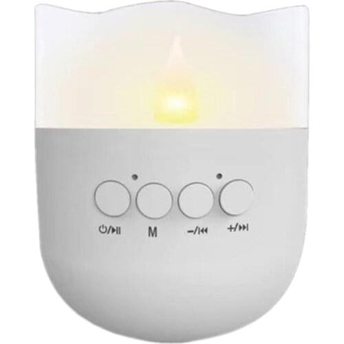 New Innovative 2 In 1 Bluetooth Speaker Wireless Charger Candle Shaped Light Mini Bluetooth Speaker