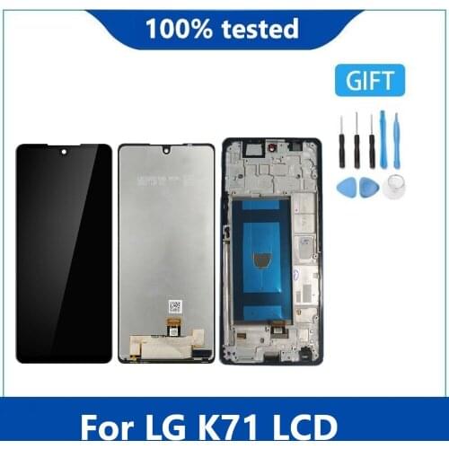 Original For LG K71 LMQ730HA LMQ730QM LMQ730TM LMQ730VM LCD Display Touch Screen Digitizer Assembly LG Stylo 6 Q730 lcd + Frame