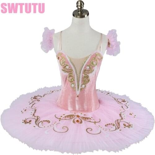 Pink peach fairy professional tutu,pancake tutu for girls tutu dance nutcracker ballet cosutmes girls pink ballet tutu BT9047