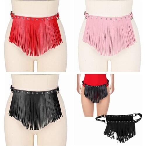 Harness For Womens Belt Tassel Waist Suspender Pu Leather Gothic Harajuku Sword Belt Corset Metal Chain Accessories Garters