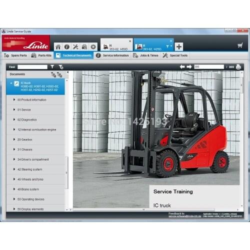 Linde Service Guide LSG 5.2.2 update to U081 [2017] and U0130 [12.2018] and U0159 [12.2019]