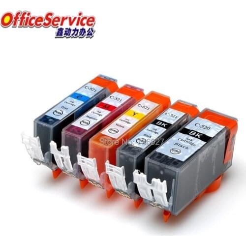 Compatible ink cartridge PGI-520 CLI-521 PGI520 CLI521 for Canon MP540 MP550 MP560 MP620 MP630 MP640 IP3600 MP980 MX870 printer