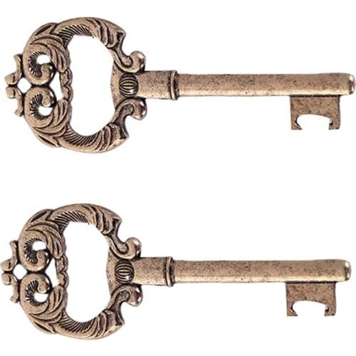 Wedding Decoration Vintage Key Bottle Opener with Tags Wedding Favors and Gifts Giveaway Gifts 10pcs