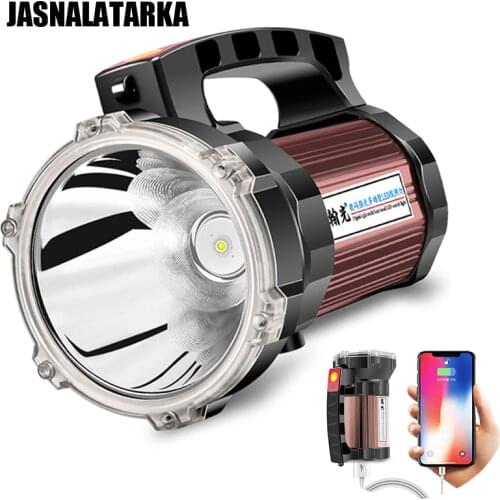 High Power LED Flashlight USB Rechargeable Powerful Flashlights Portable Ultra Bright Torch Camping Hiking Lantern Searchlight