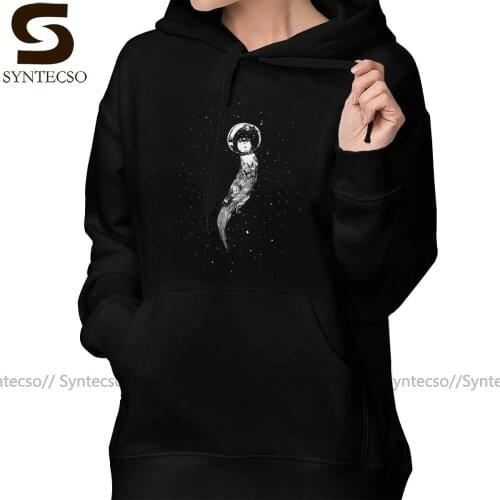 Otter Hoodie Drifting In Otter Space Best For Color Hoodies Long Sleeve Printed Hoodies Women Street wear Pullover Hoodie