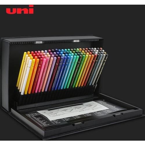 UNI 880 Oily Color Lead 100/72 Color Professional Basic Painting Sketch Hand-painted Oily Pencil Set Box