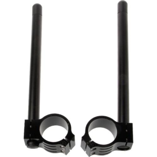1 Pair Universal 50mm Motorcycle Clip on Ons Fork Riser Regular Handlebar