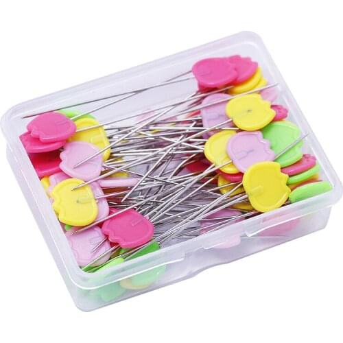 50/100Pcs Dressmaking Pins Embroidery Patchwork Pins Accessories Tools Sewing Needle DIY Sewing Accessories Stainless Steel