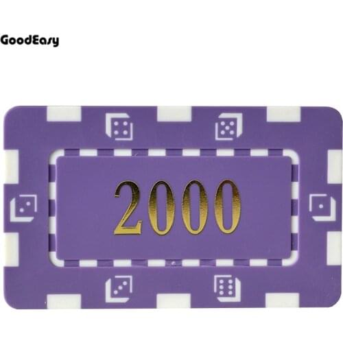 25 PCS/LOT Square Poker Chips with Gilding denomination High Quality 32g Iron/ABS Poker Chips Entertainment Chip Insert Metal