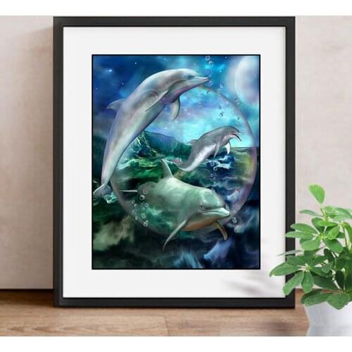 5D Diamond Painting Full Square Animal Fish Diamond Mosaic Rhinestone Picture Embroidery Sale Cross Stitch Home Decor
