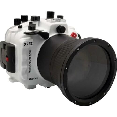 3 colors 40m/130ft For Sony A7 III A7R3 A7RIII A7III A7M3 90mm lens underwater camera housing diving box case Waterproof cover