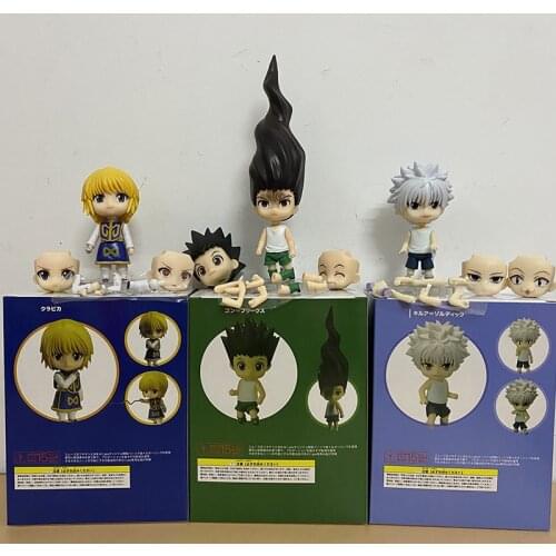 Anime Hunter X Hunter Figure Killua Zoldyck 1184 Kurapika 1185 Gon Freecss 1183 GON·FREECSS 1186 PVC Action Figures Figma Toy