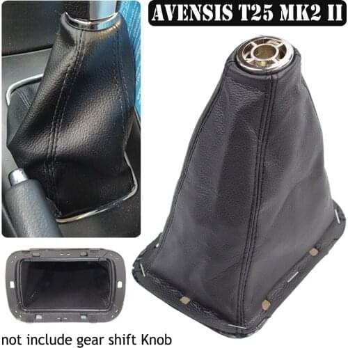 Gear Cover Shift Gear Gaitor Boot Case for Toyota Avensis T25 MK2 II 2003-2009 PU Leather Car Styling