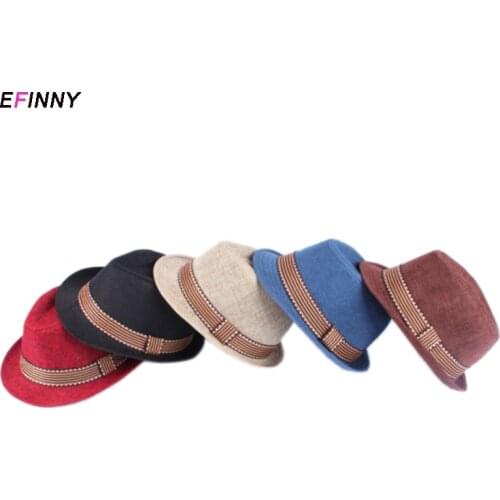 Baby Hat Children Jazz Straw Cap Baby Boys Girls Hat Baby Cap Kids Sun Cap European American Style 2-6T S1