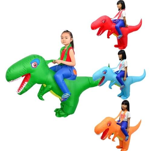 Baby Kids Inflatable Dinosaur Costume Toddler Halloween Birthday Gift Dress Up Boys Girls Kindergarten Garden Perform Clothing