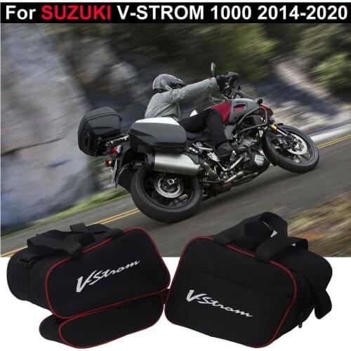 For SUZUKI V-STROM Motorcycle Bags Saddlebag Luggage Bags Travel Knight Rider 1000 VSTROM 2014-2020 2019 2018 2017 2016 2015