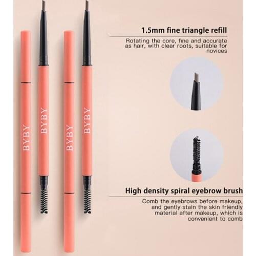 Beginner Eyebrow Enhancers Eyebrow Pencil Double Head Professional Non Smudging Eyebrow Waterproof Lasting Eyebrow Pencil TSLM1