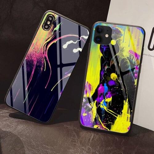 Cute anime girl Phone Case Tempered Glass For iPhone 12 Pro Max Mini 11 Pro XR XS MAX 8 X 7 6S 6 Plus SE 2020 case