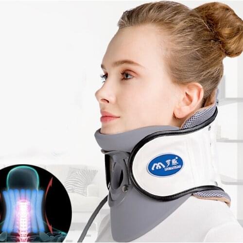 Yongrow medical Inflatable Cervical Neck Traction Adjustable Neck Stretcher Collar Stretching Correction Therapy Health Care