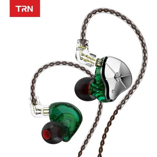 TRN STM 1DD 1BA Hybrid In Ear Earphone HIFI DJ Monitor Running Sport Gaming Balanced Armature Earbuds Replaceable Filter Headset