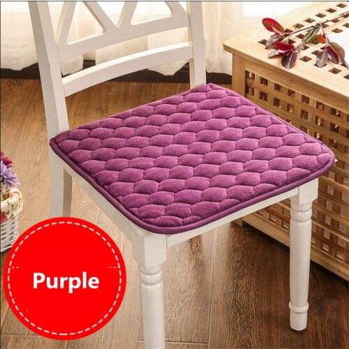 Solid Modern Chair Cushion Thicken Pad Keep Warm Home Decor Non-Slip Seat Cushion Super Soft Chair Pad 40*40/45*45/50*50 CM