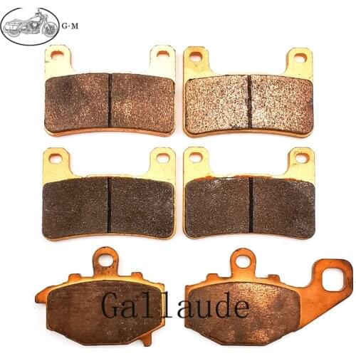 Motorcycle Front / Rear Brake Pads Sintered Type For Kawasaki ZX-10R 2008-2010 Z1000 2010-2021 Z1000SX 2011-2021 Ninja 1000